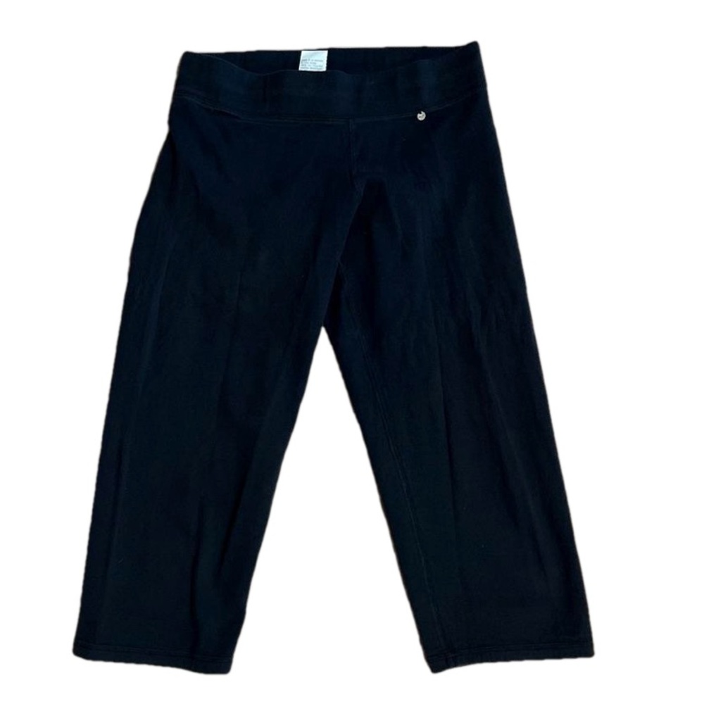 JACOB Black Capri Sweatpants with elastic waist for casual wear/workout US small